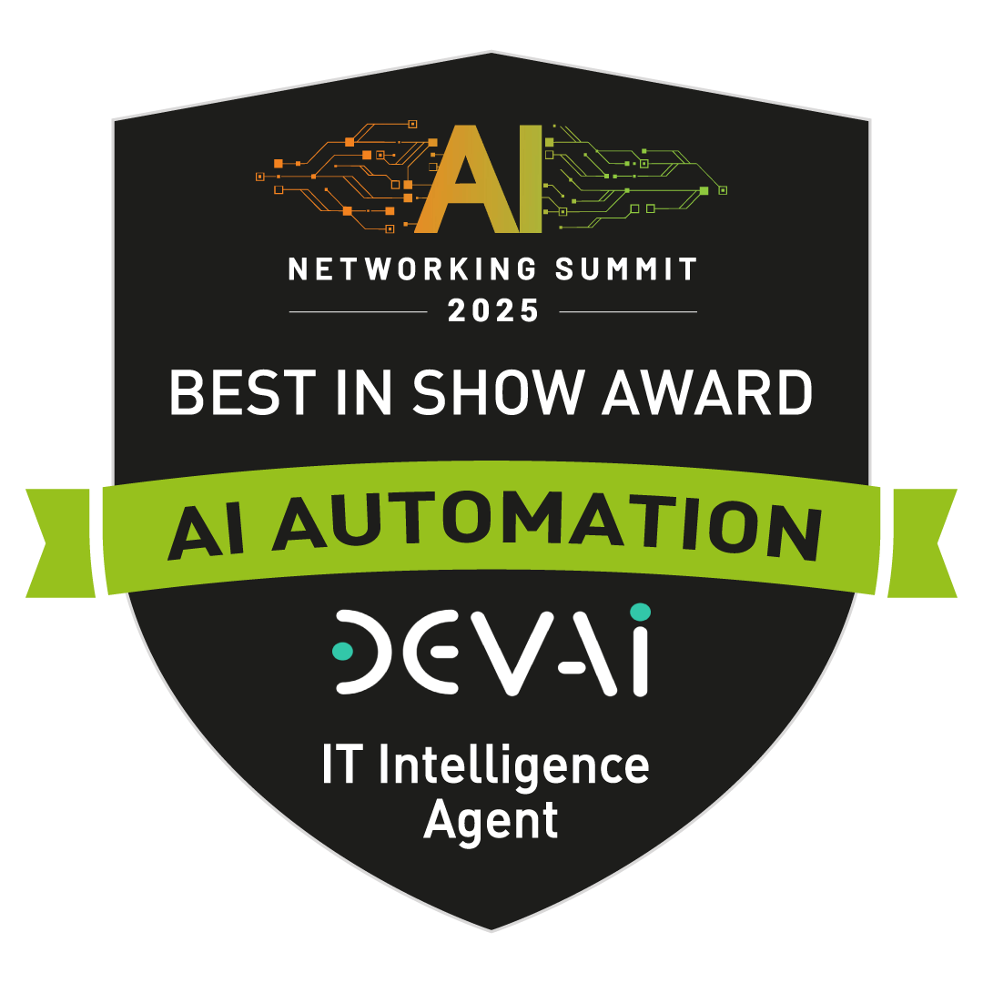 ONUG AI Networking Summit DevAI Best in Show Badge